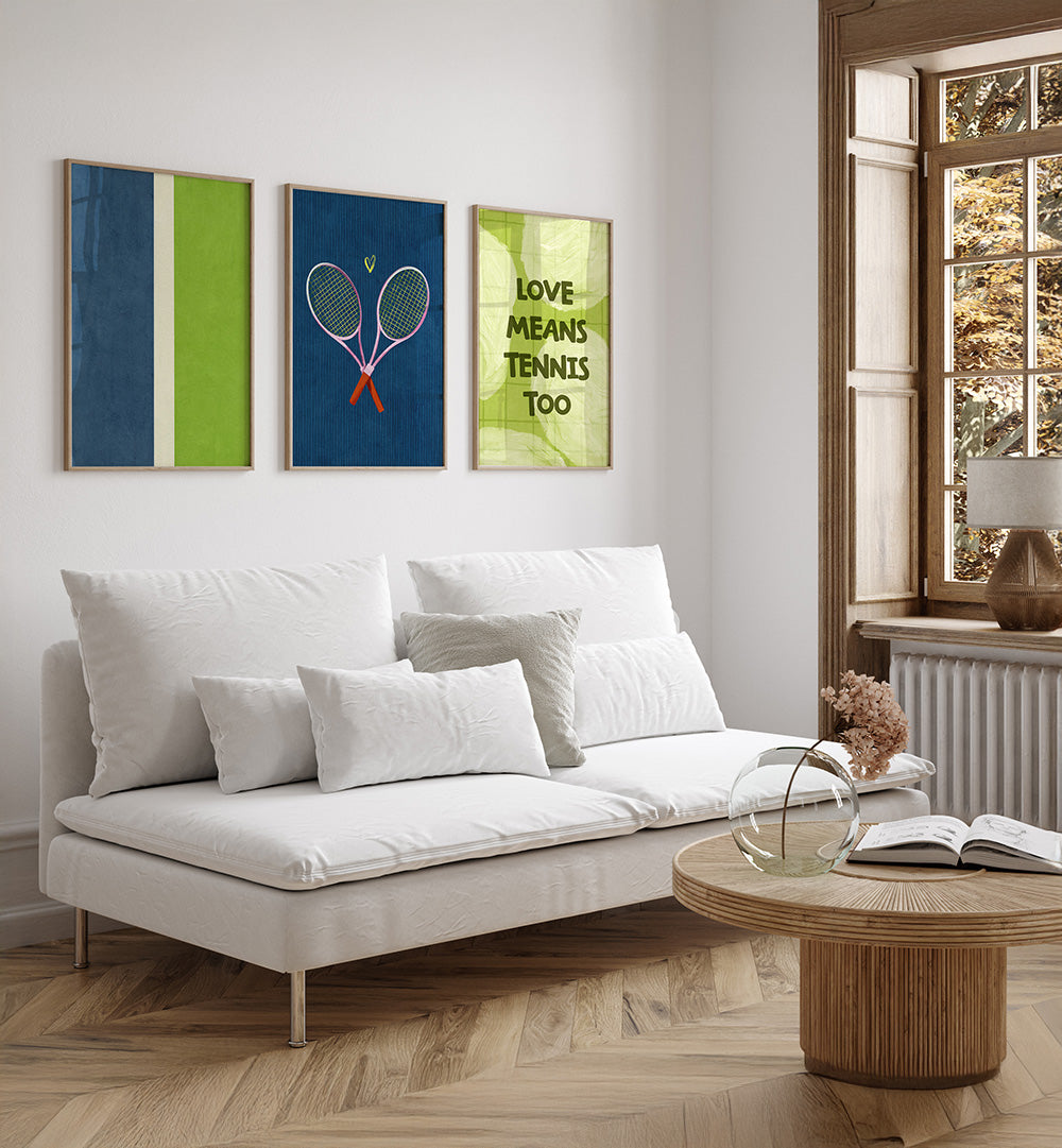 FOREVER LOVE ALL,  SET OF 3 PAINTINGS