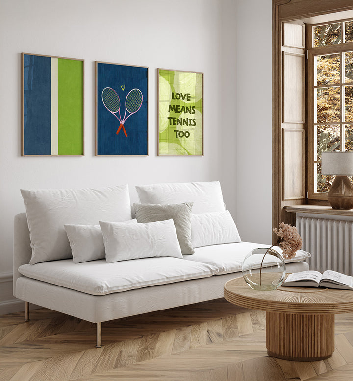 FOREVER LOVE ALL,  SET OF 3 PAINTINGS