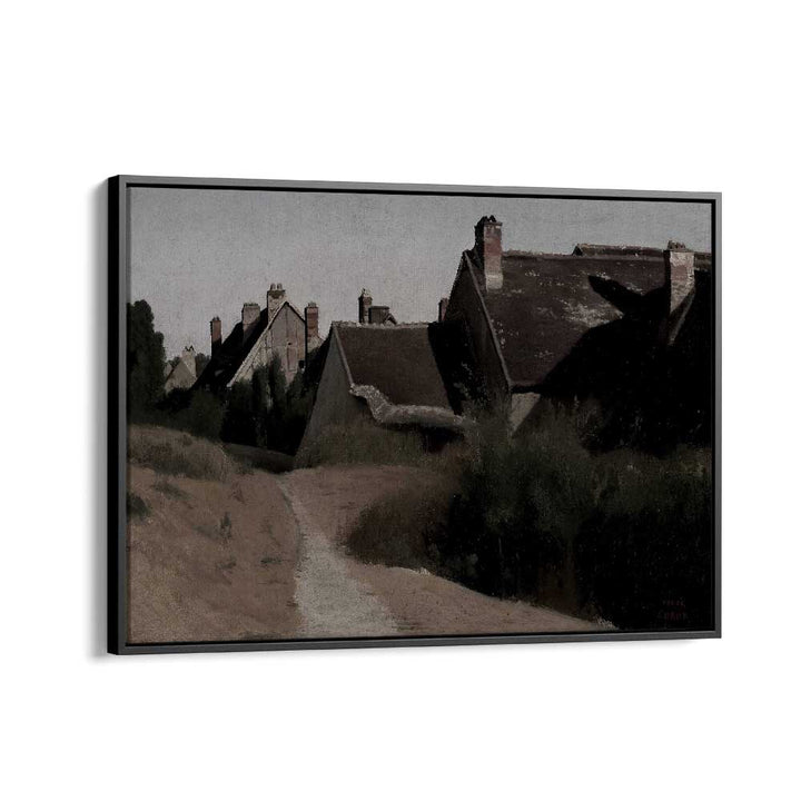 Forgotten Hamlet Gothic Wall Art Prints in Black Floater Frame