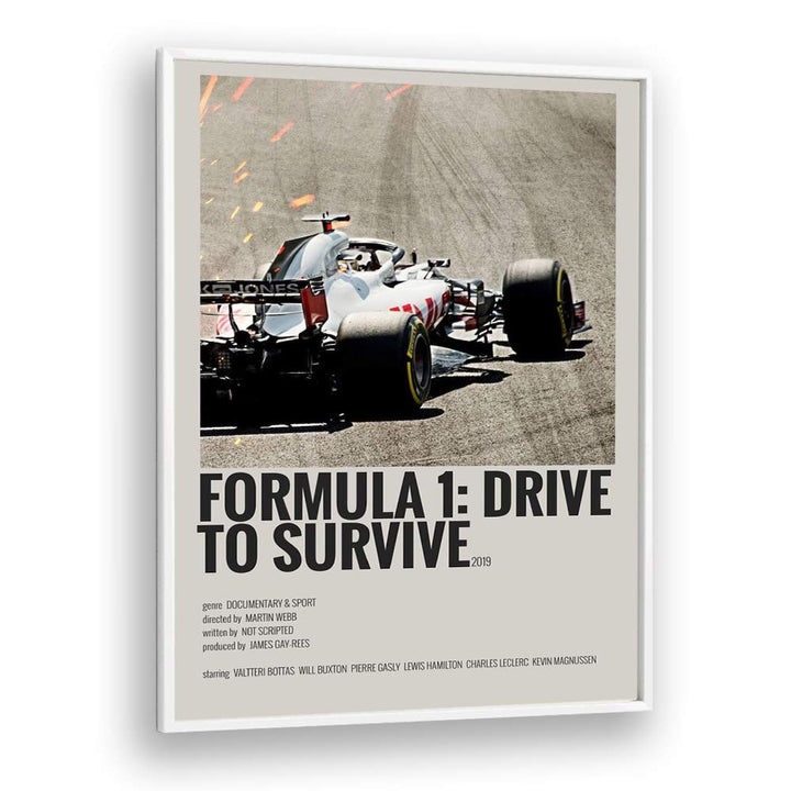 Formula 1-Drive To Survive 2019 Movie Posters in White Plain Frame