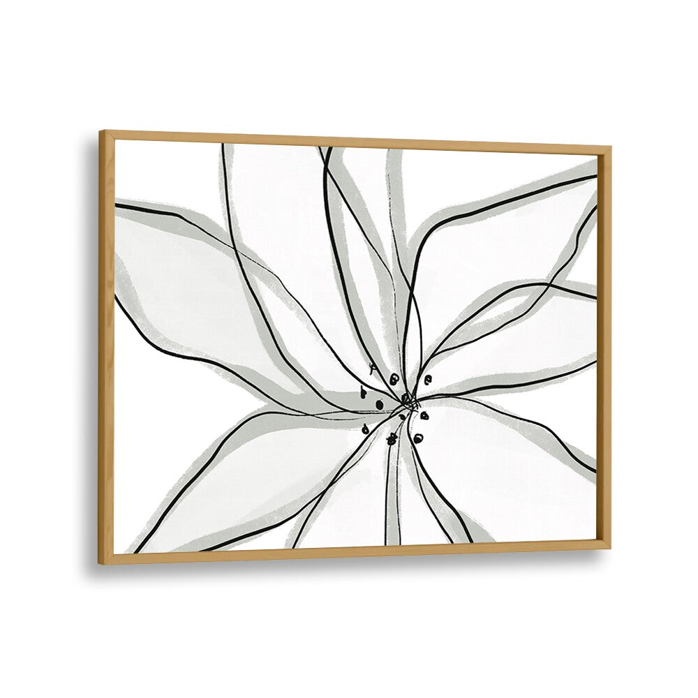 Fragile Flower by Uplus Me Studio Kitchen Art Prints Kitchen Posters in Oak Wood Plain Frame