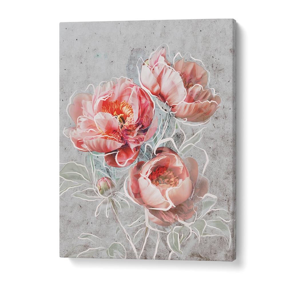 Framed Elegance by Treechild Botanical Paintings in Gallery Wrap