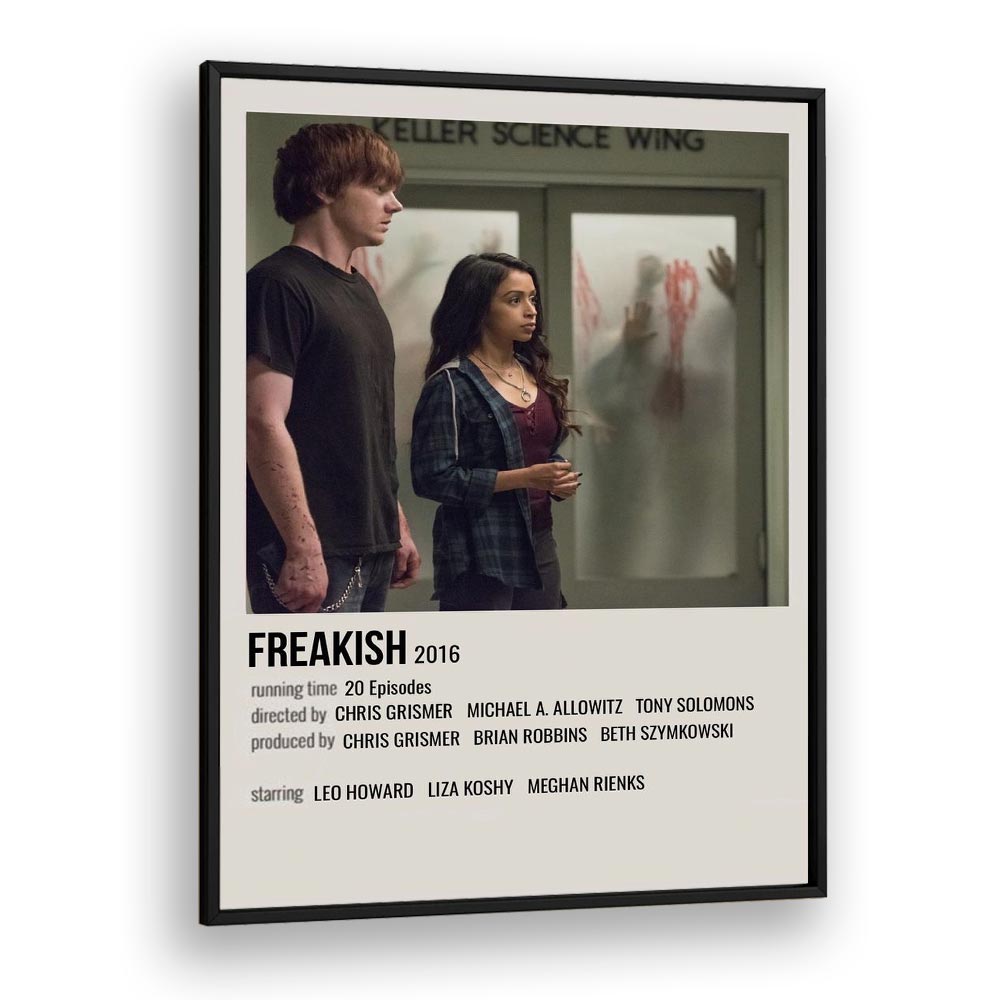 Freakish 2016 Movie Posters in Black Plain Frame