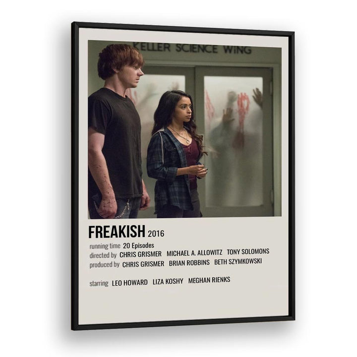 Freakish 2016 Movie Posters in Black Plain Frame