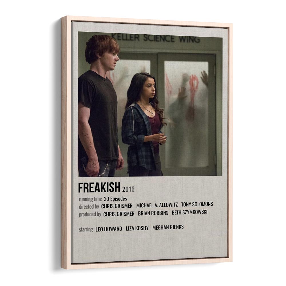 Freakish 2016 Movie Posters in Oak Wood Floater Frame