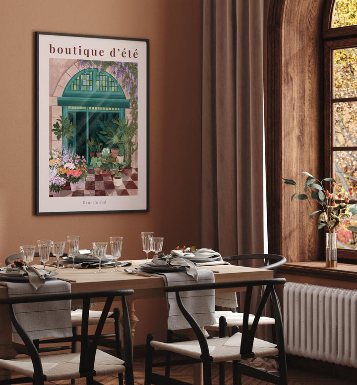 Elevate your decor with the FRENCH FLOWER SHOP POSTER, BAR by Goed Blauw, showcasing a charming floral market scene.
