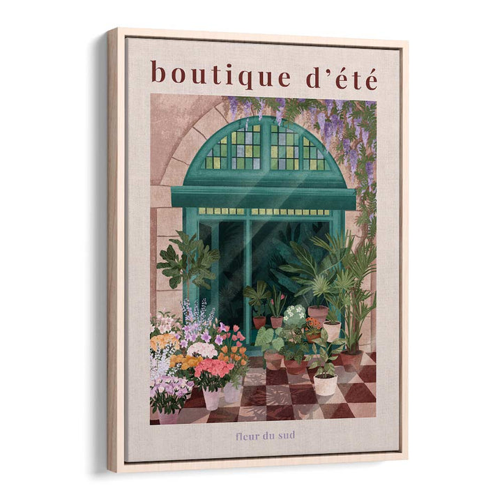 Charming FRENCH FLOWER SHOP POSTER, BAR & CAFE ART by Goed Blauw, perfect for adding elegance to any space.