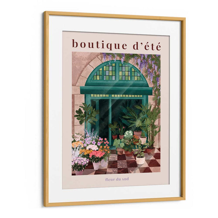 Charming FRENCH FLOWER SHOP POSTER, BAR art enhances any space with its vibrant floral market design by Goed Blauw.