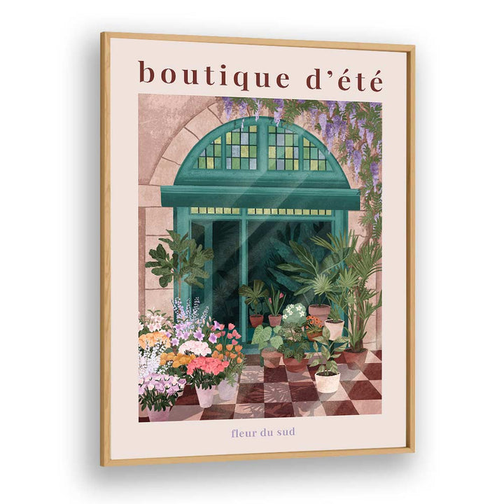 Charming FRENCH FLOWER SHOP POSTER, BAR art print by Goed Blauw, perfect for enhancing any café or home decor.