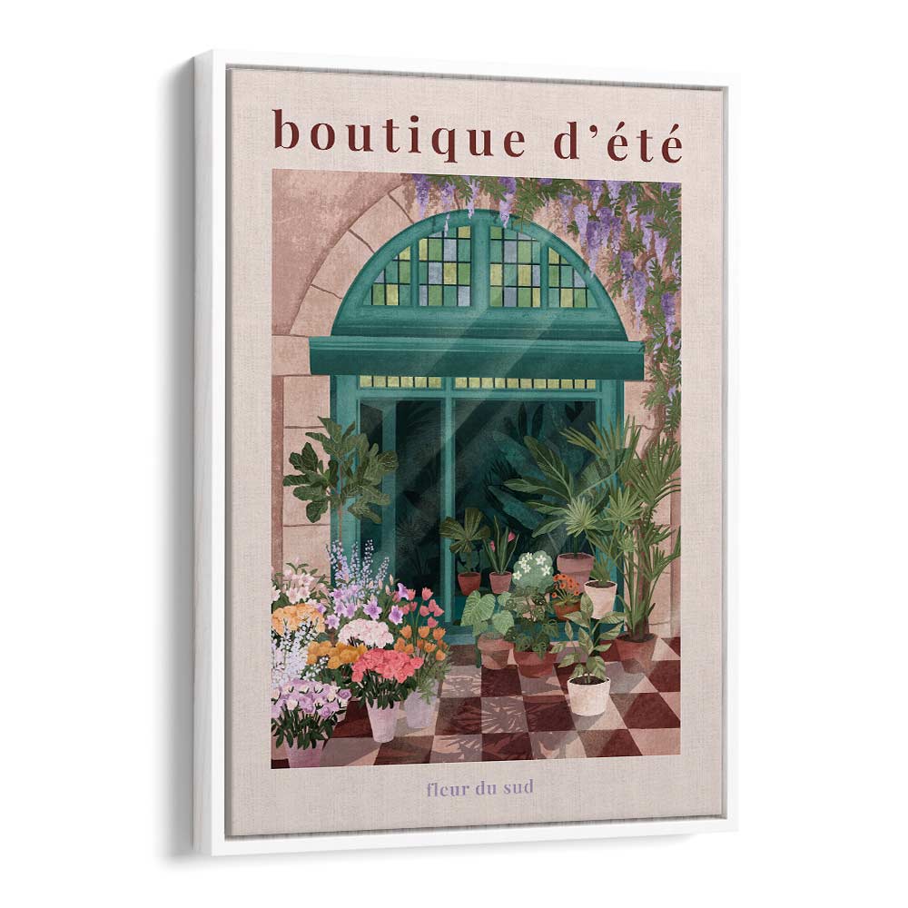 Charming FRENCH FLOWER SHOP POSTER, BAR & CAFE ART by Goed Blauw, perfect for enhancing any space.