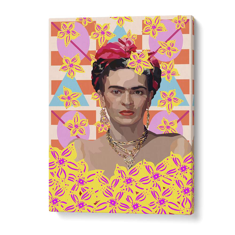 Frida With Flowers By Lynnda Rakos Pop Art Paintings Pop Art Prints in Gallery Wrap