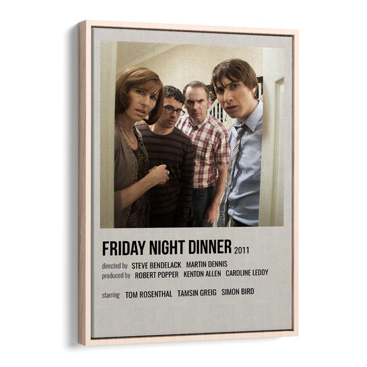 Friday Night Dinner 2011 Movie Posters in Oak Wood Floater Frame