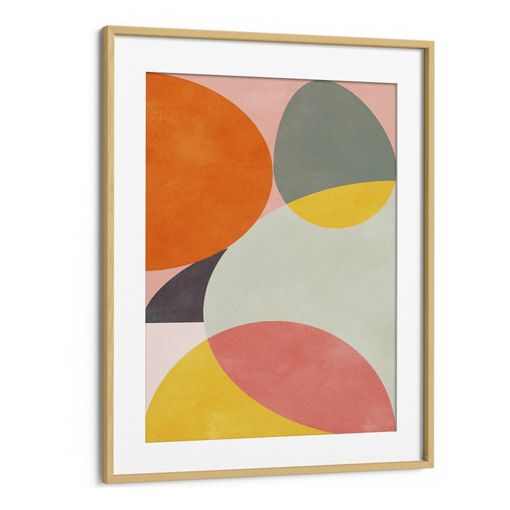 Friendly Colors I By Ana Rut Bre Landscape Art Prints in Oak Wood Frame With Mount