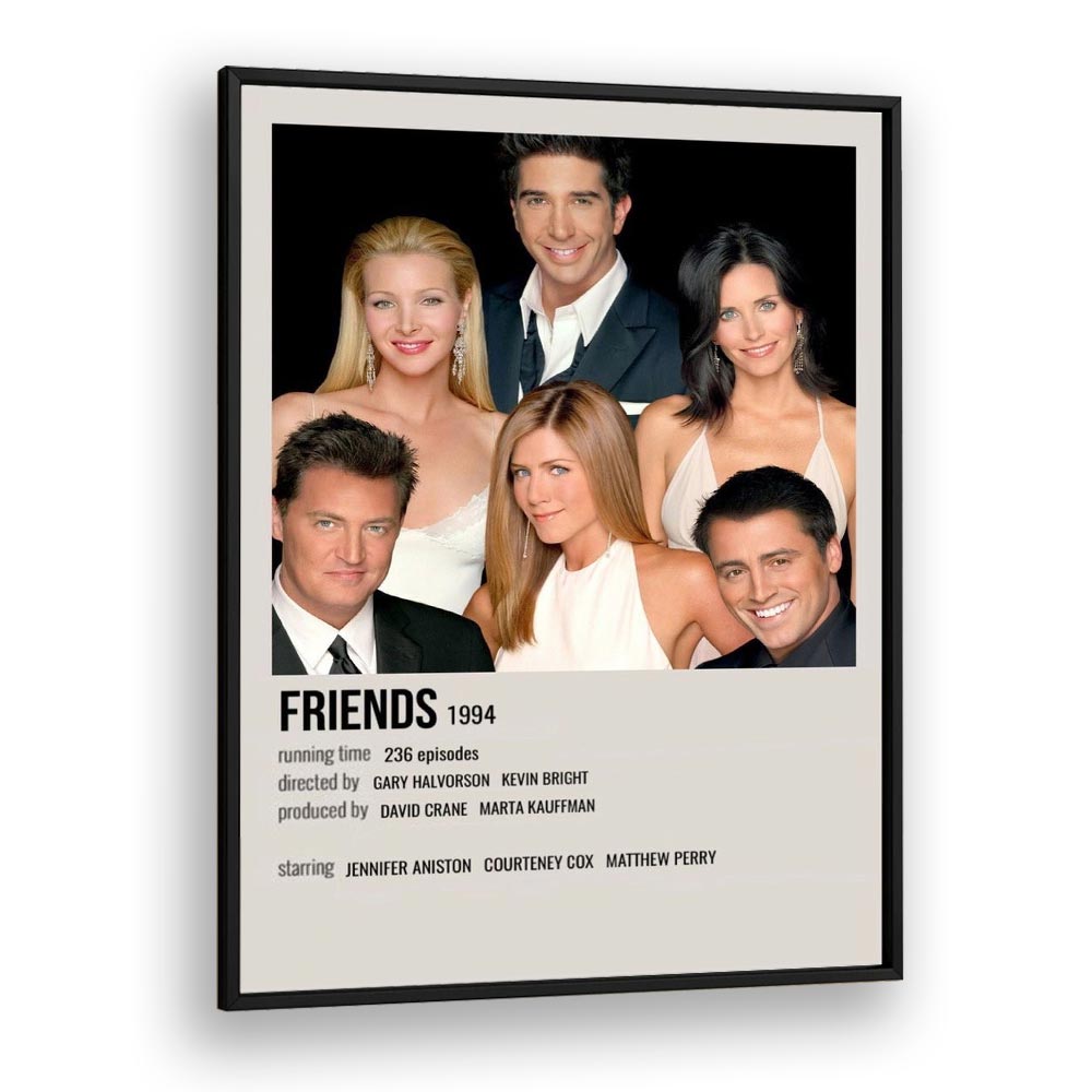 Friends 1994 I Movie Posters in Black Plain Frame