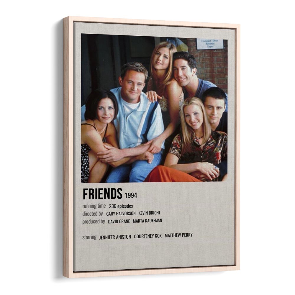 Friends 1994 II Movie Posters in Oak Wood Floater Frame