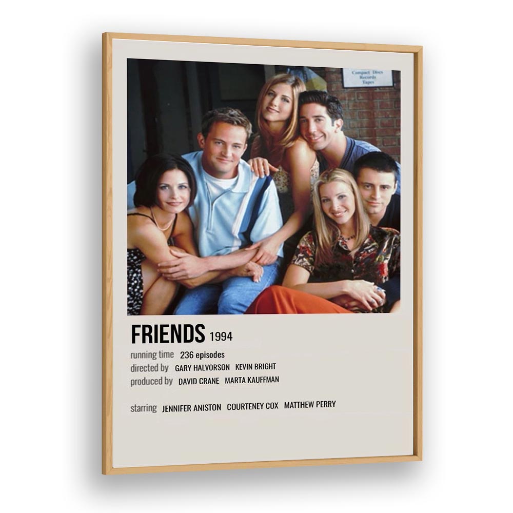 Friends 1994 II Movie Posters in Oak Wood Plain Frame