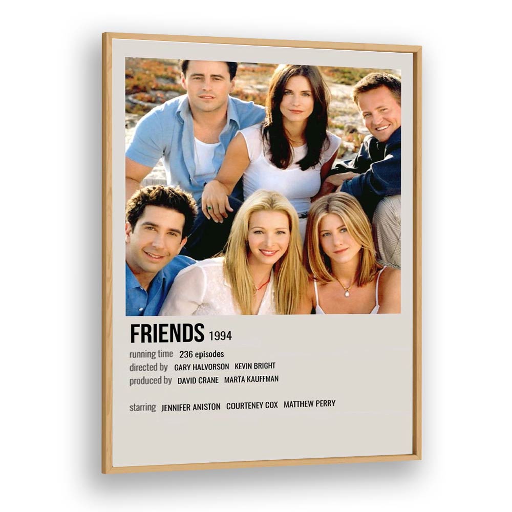 Friends 1994 III Movie Posters in Oak Wood Plain Frame
