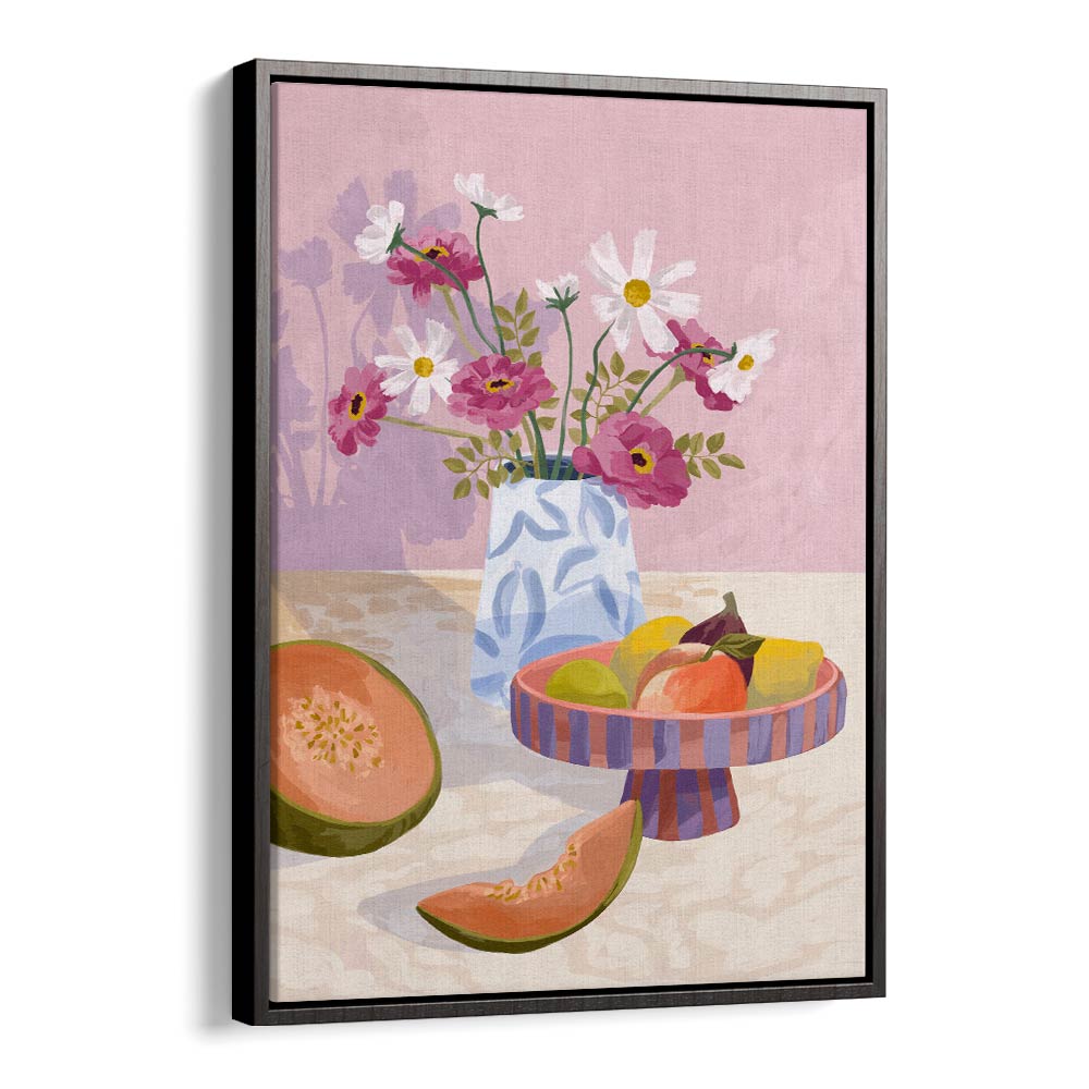 Fruit Break By Goed Blauw Kitchen Art Prints in Black Floater Frame