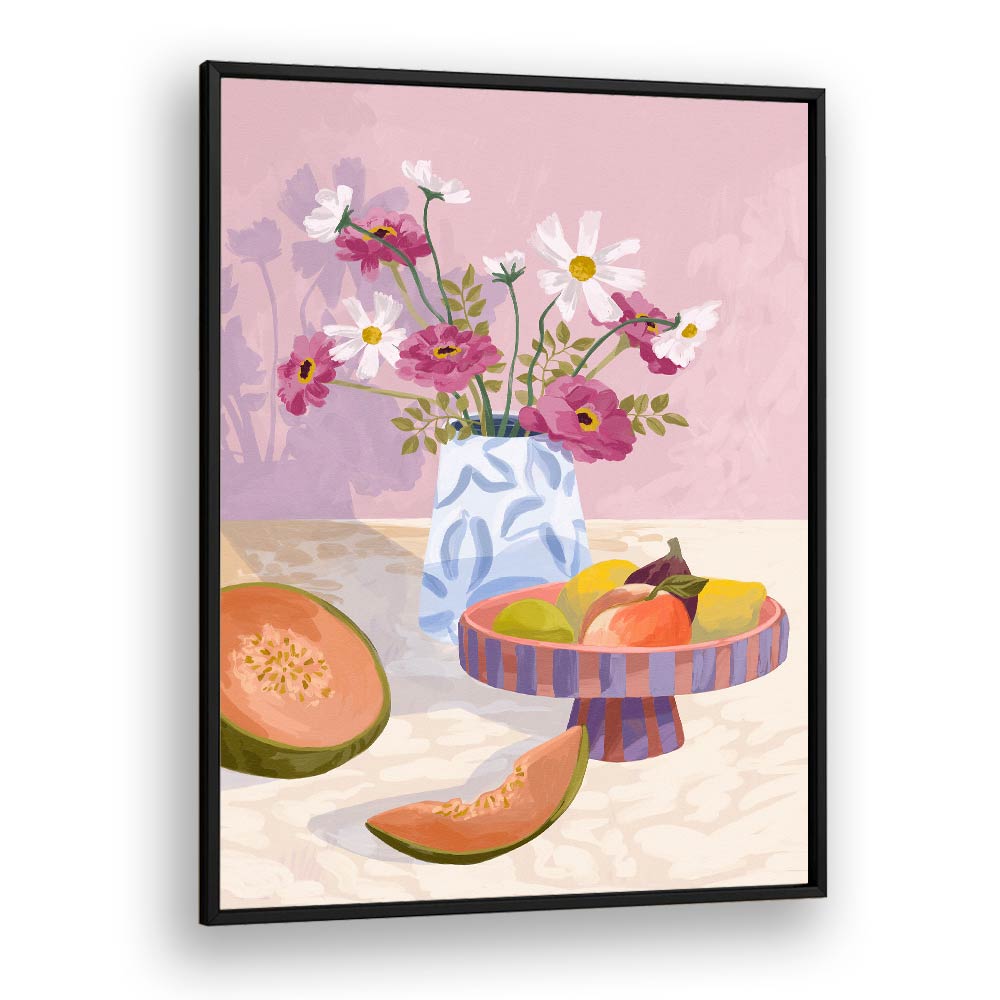 Fruit Break By Goed Blauw Kitchen Art Prints in Black Plain Frame