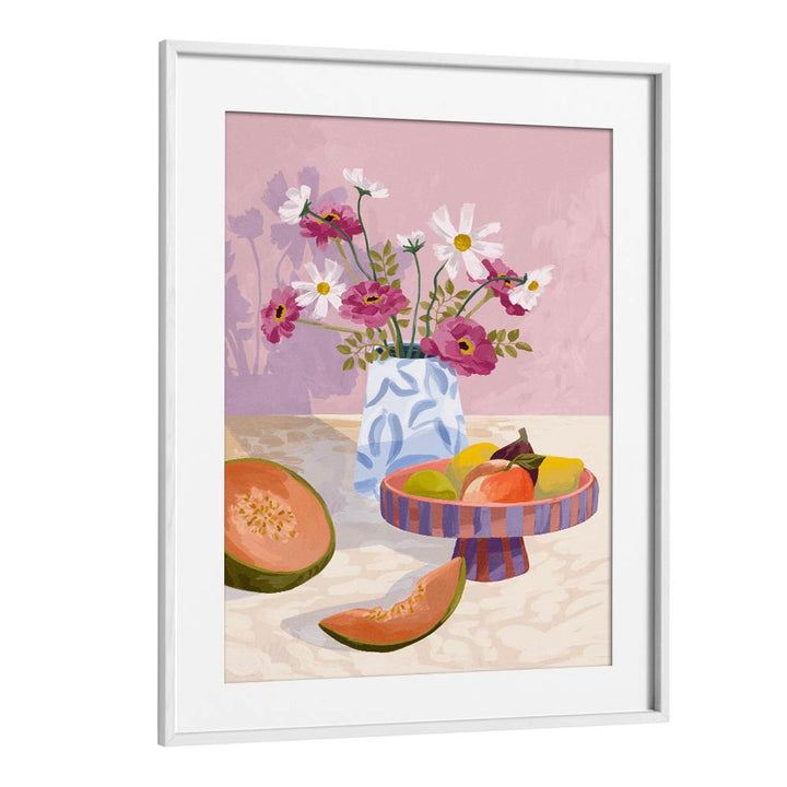 Fruit Break By Goed Blauw Kitchen Art Prints in White Frame With Mount