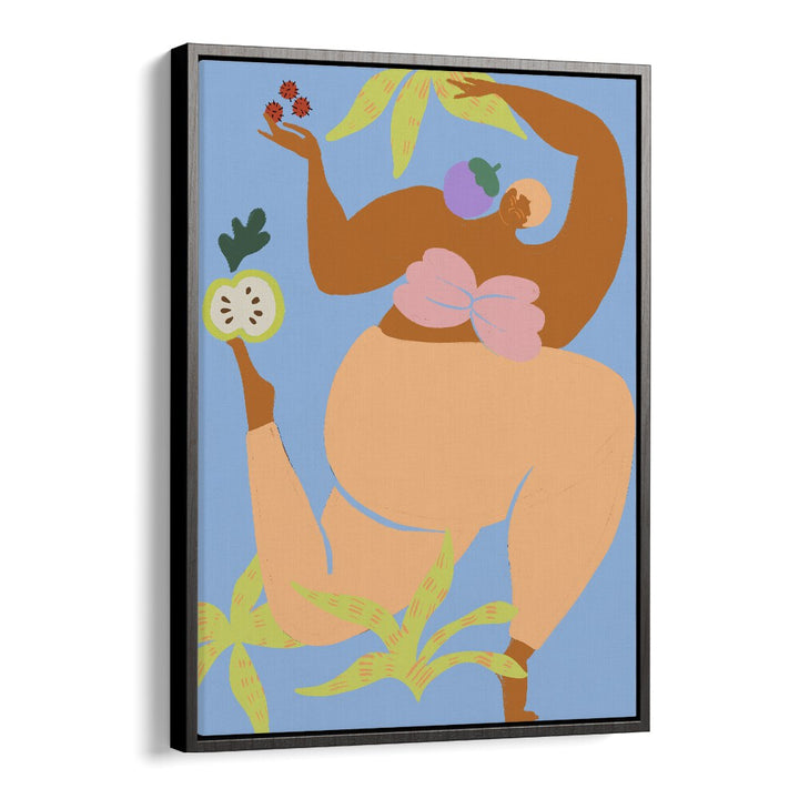 Fruity Run By Arty Guava Wall Art Prints in Black Floater Frame