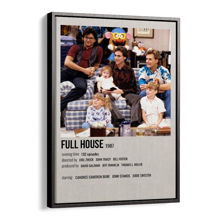 Full House 1987 Movie Posters in Black Floater Frame