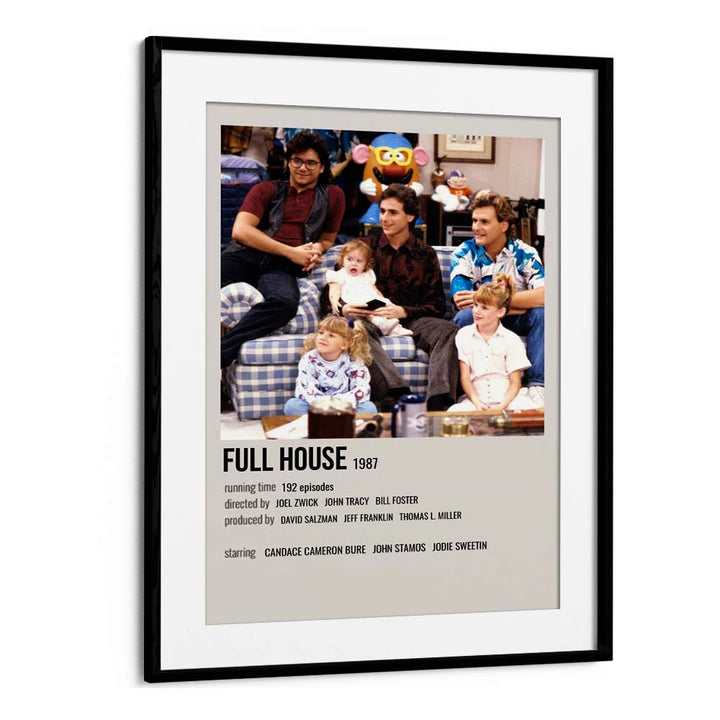 Full House 1987 Movie Posters in Black Frame With Mount
