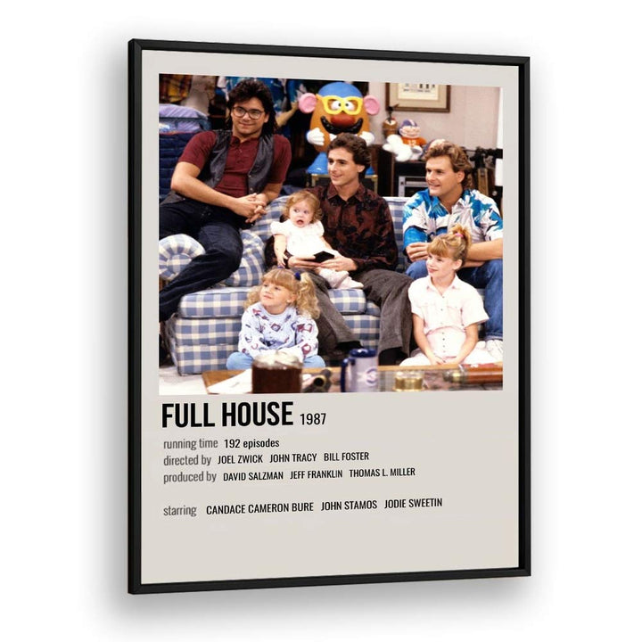 Full House 1987 Movie Posters in Black Plain Frame