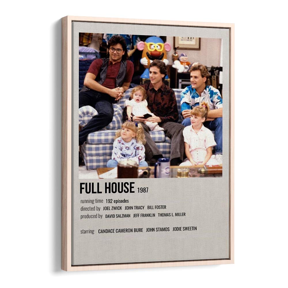 Full House 1987 Movie Posters in Oak Wood Floater Frame