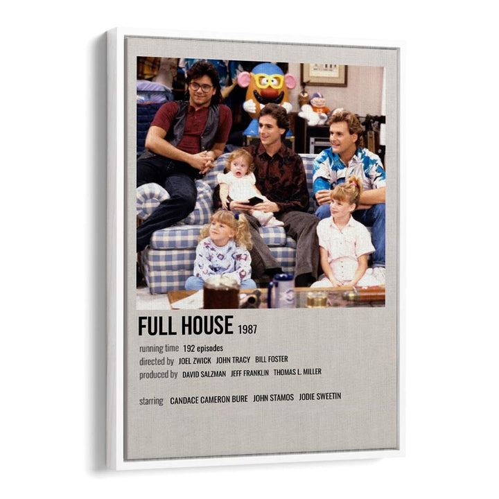 Full House 1987 Movie Posters in White Floater Frame