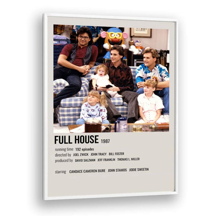 Full House 1987 Movie Posters in White Plain Frame