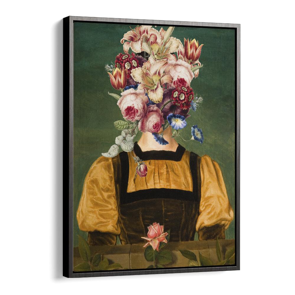 Full of Bloom by the Art Concept Altered Art Prints in Black Floater Frame