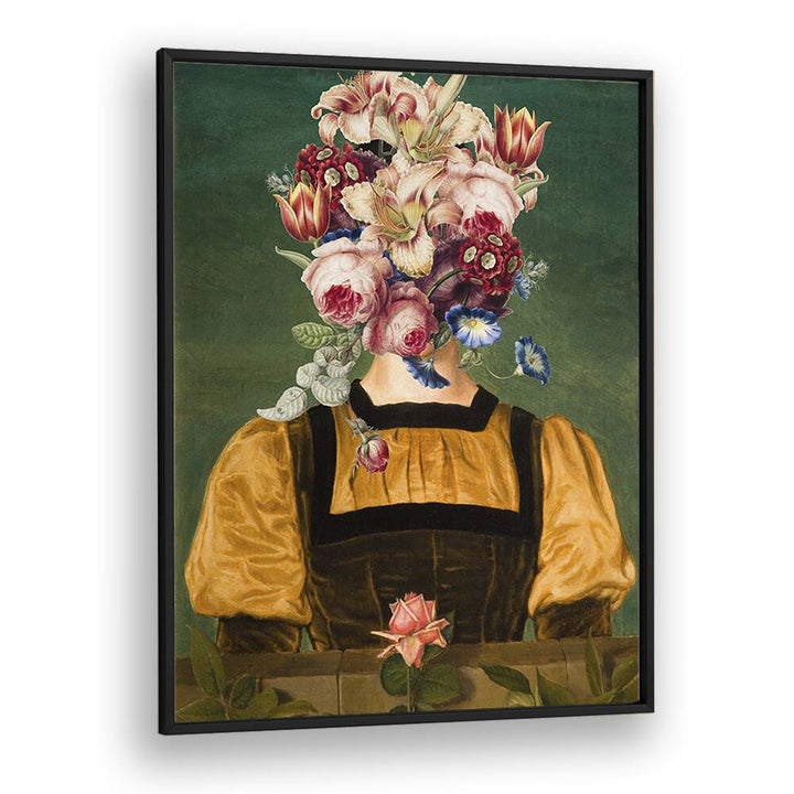 Full of Bloom by the Art Concept Altered Art Prints in Black Plain Frame