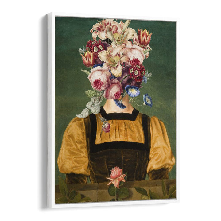 Full of Bloom by the Art Concept Altered Art Prints in White Floater Frame