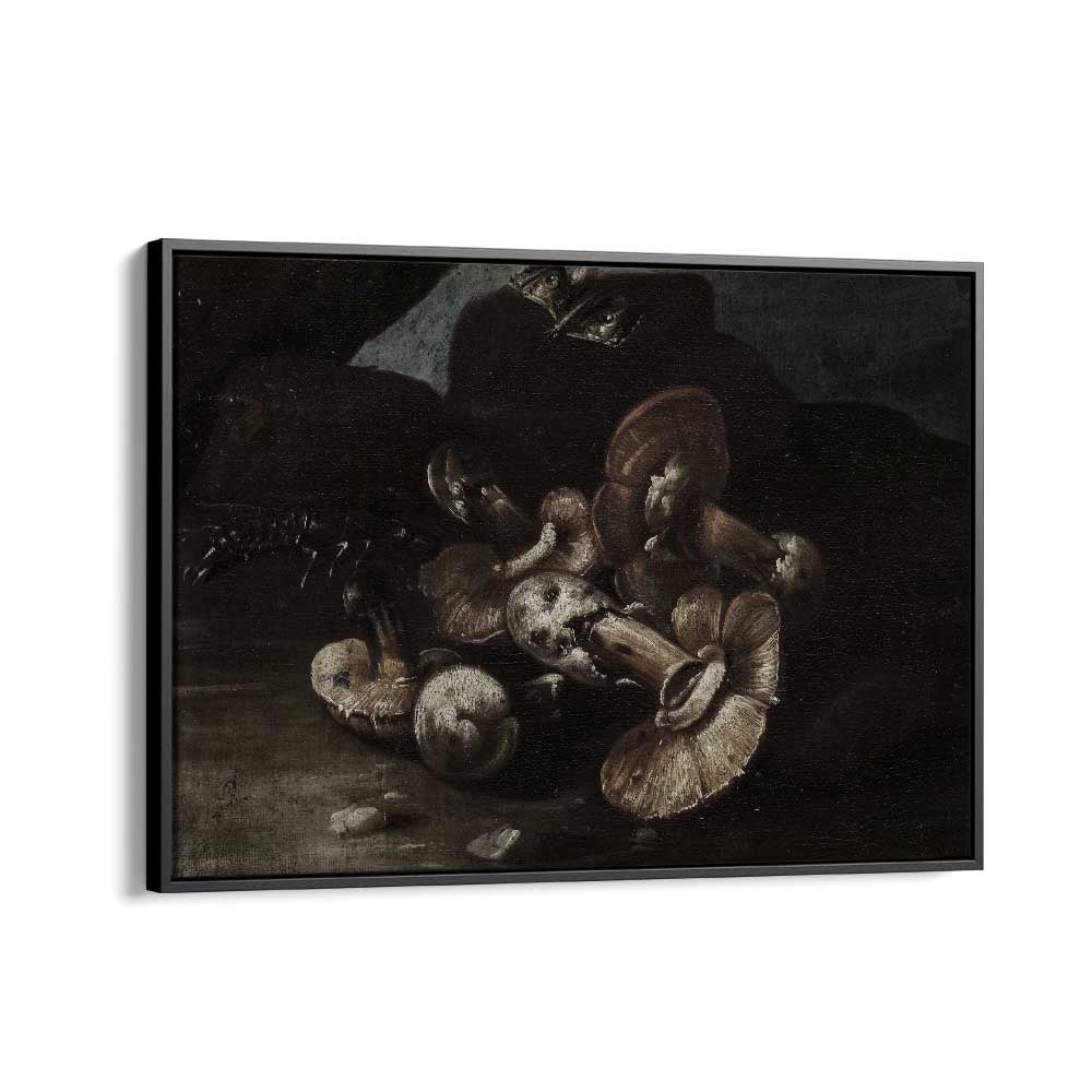 Fungal Phantoms Gothic Wall Art Prints in Black Floater Frame