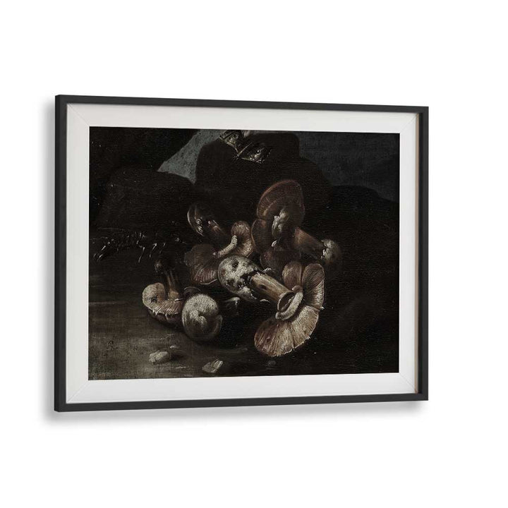 Fungal Phantoms Gothic Wall Art Prints in Black Frame With Mount