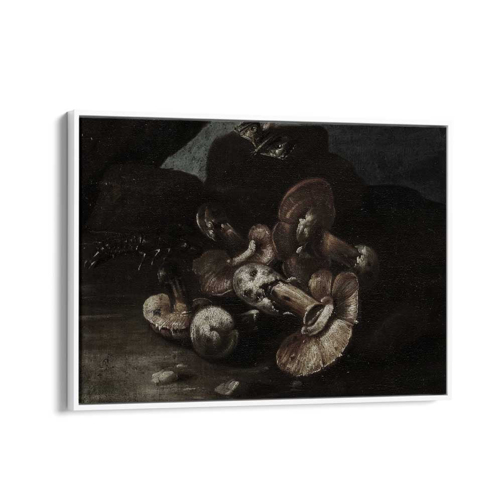 Fungal Phantoms Gothic Wall Art Prints in White Floater Frame