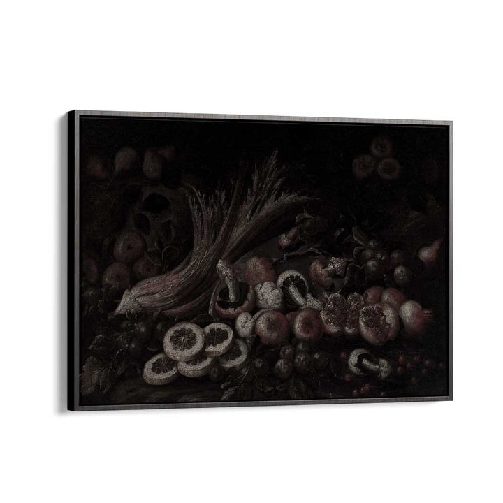 Fungal Wonders Exploring The Enchanted Forest Of Mushrooms Gothic Art Prints in Black Floater Frame