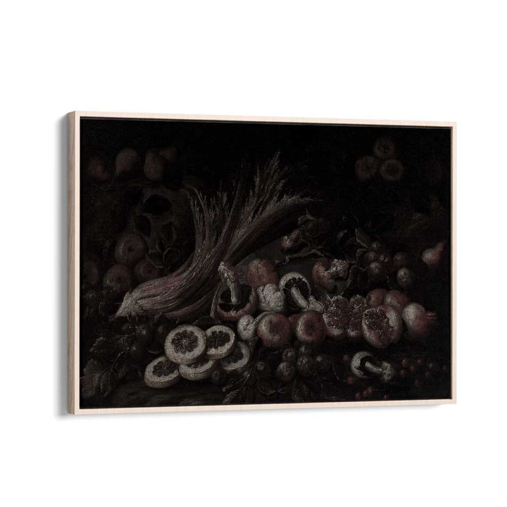 Fungal Wonders Exploring The Enchanted Forest Of Mushrooms Gothic Art Prints in Oak Wood Floater Frame