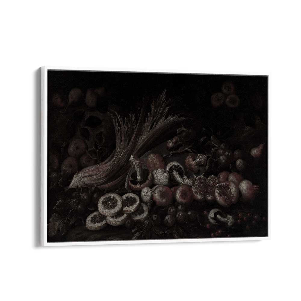 Fungal Wonders Exploring The Enchanted Forest Of Mushrooms Gothic Art Prints in White Floater Frame