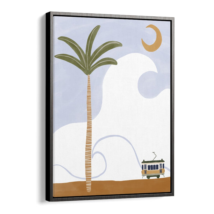 Gaboon By Ivy Green Landscape Art Artwork in Black Floater Frame