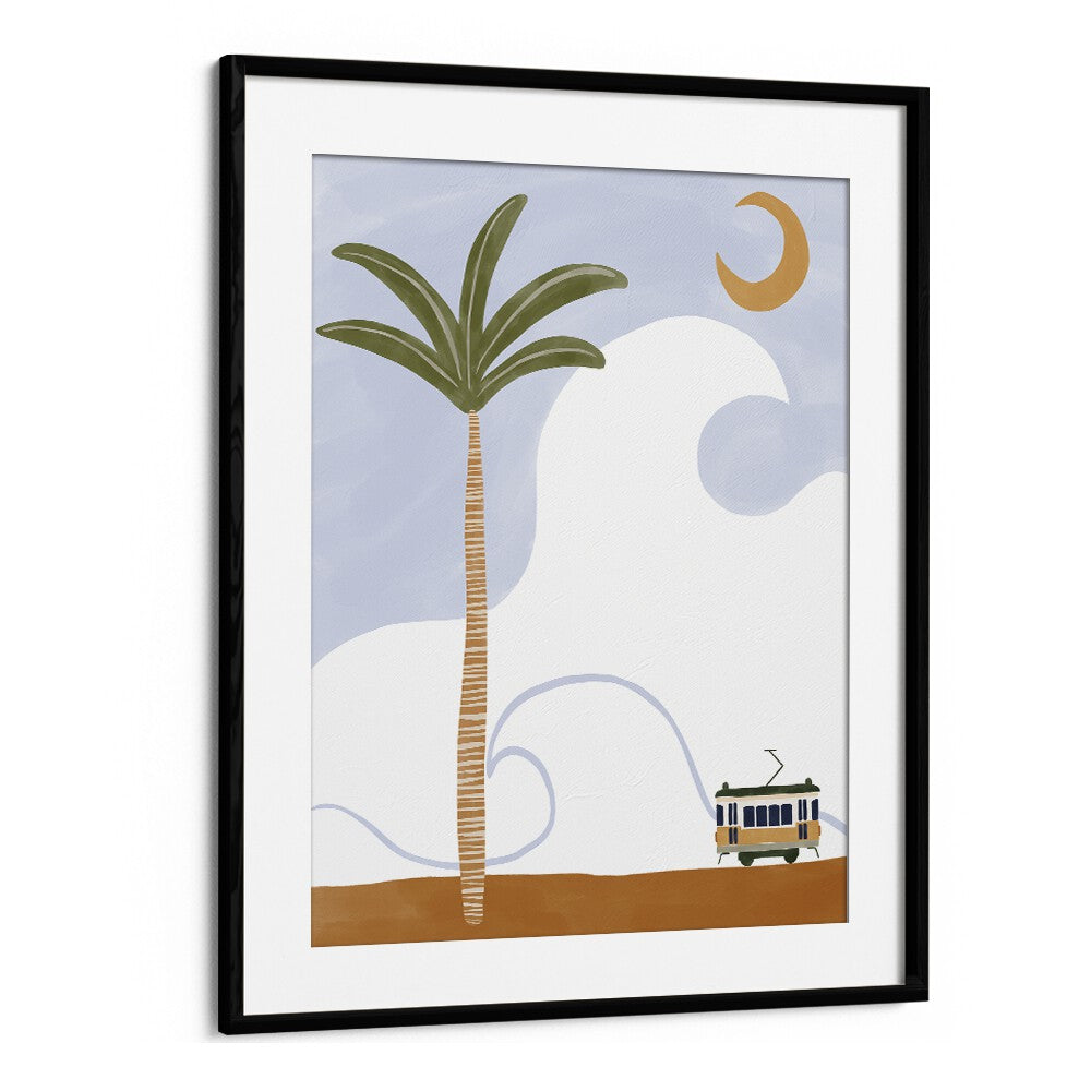 Gaboon By Ivy Green Landscape Art Artwork in Black Frame With Mount