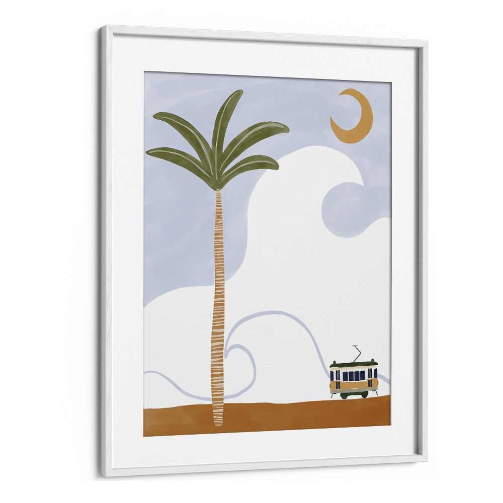 Gaboon By Ivy Green Landscape Art Artwork in White Frame With Mount