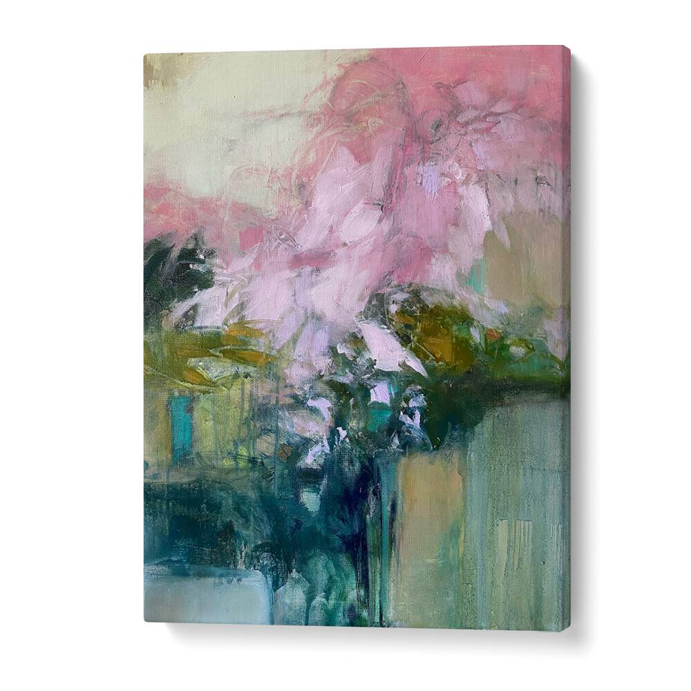 Laze Pink, abstract paintings showcasing soft pink hues and modern design, perfect for stylish home decor.