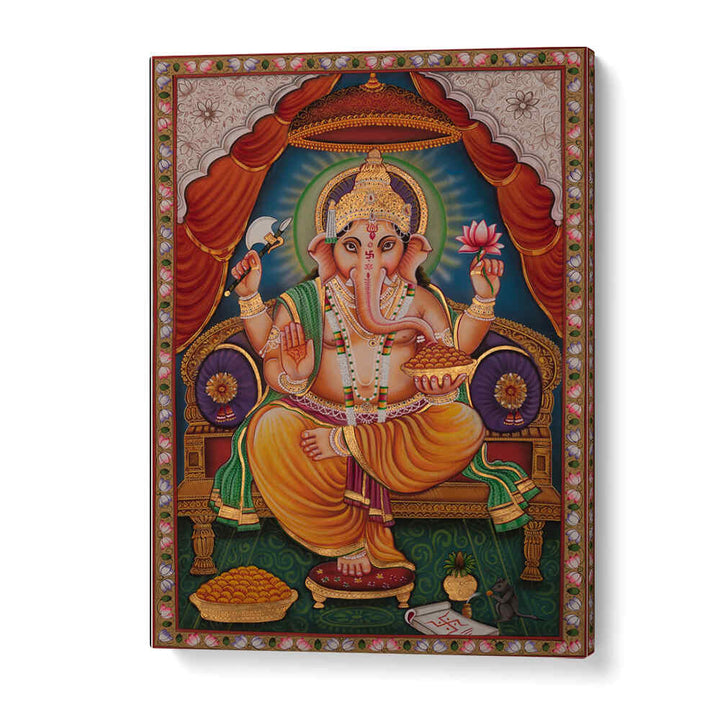 SHRI GANESHA II , INDIAN ART PAINTINGS
