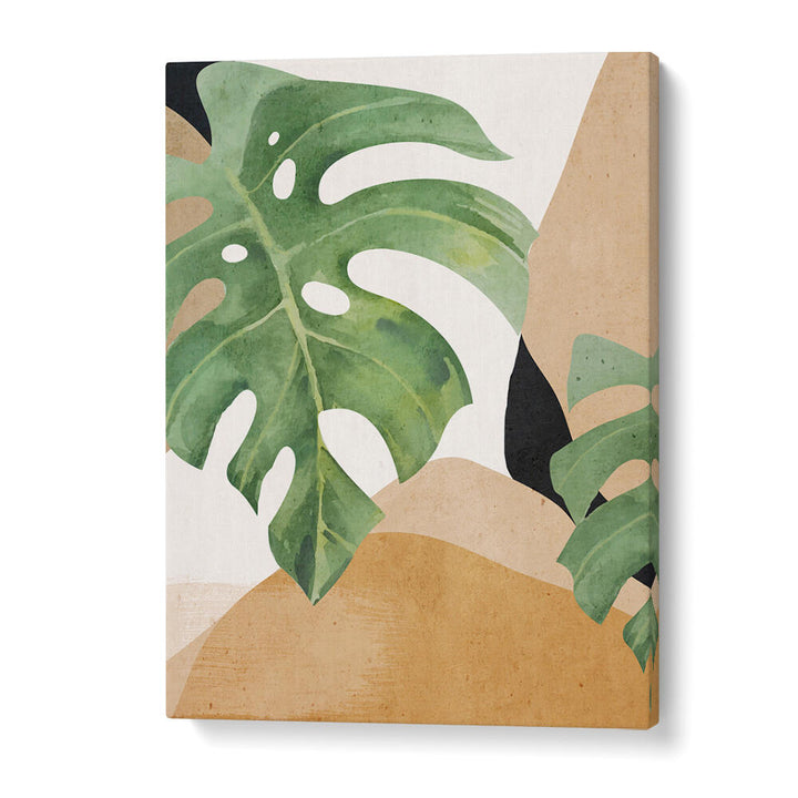 ABSTRACT ART TROPICAL LEAVES , BOHO ART PAINTINGS