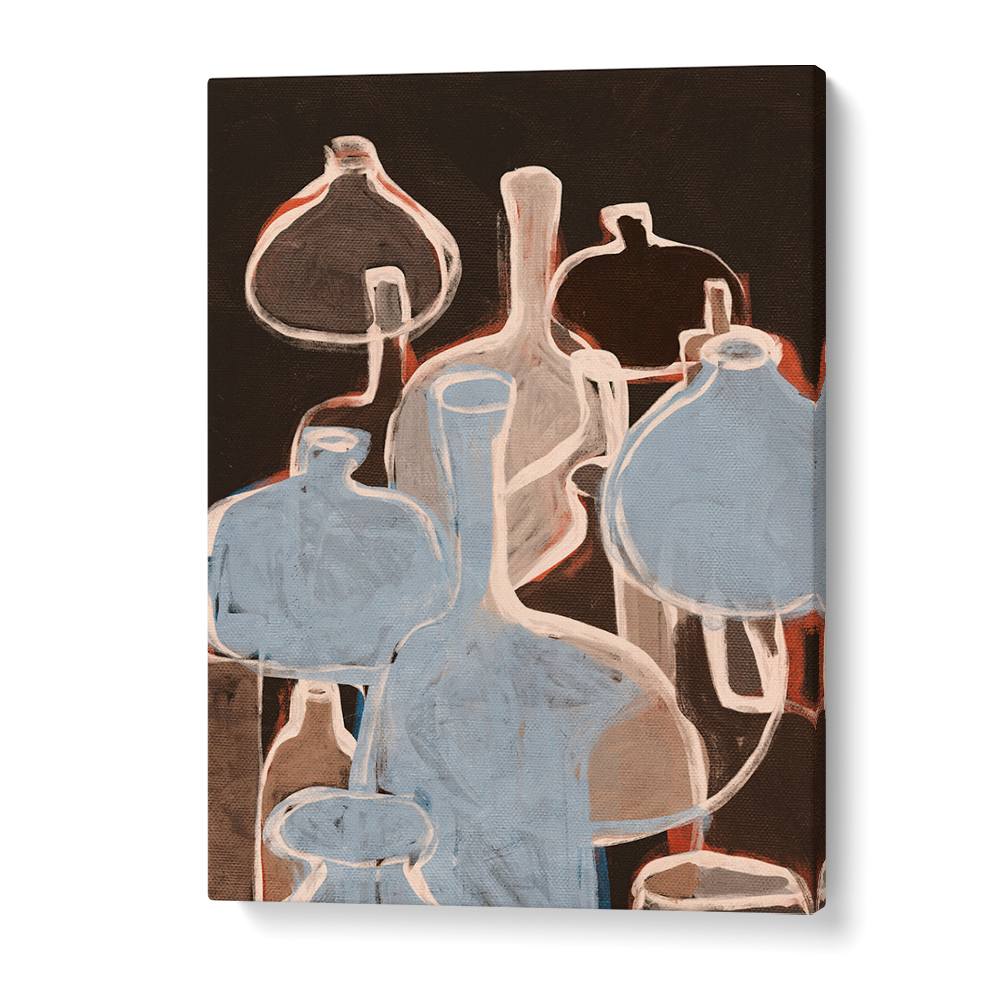 ABSTRACT BLUE BOTTLE FORMS