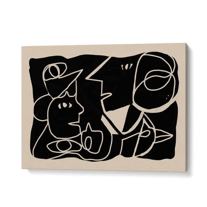 ABSTRACT FACES CONVERSATION