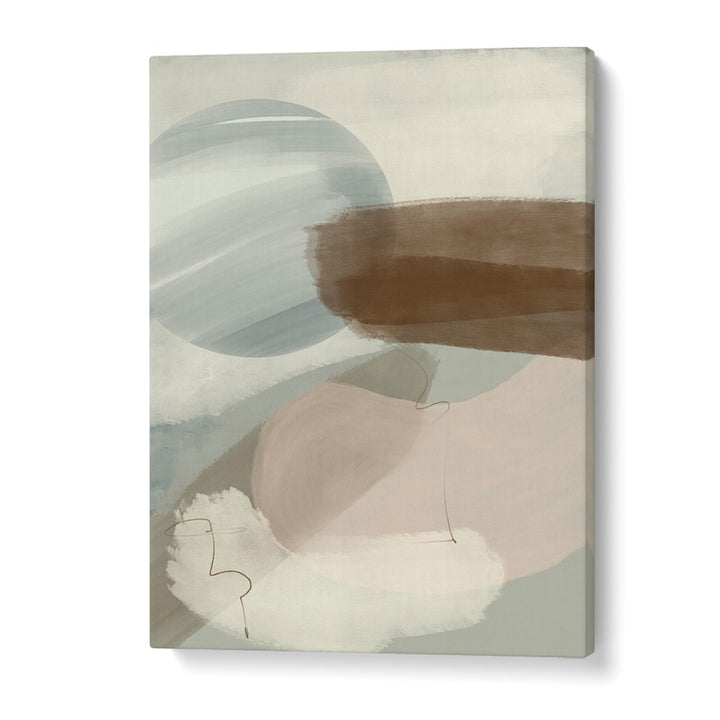 Abstract Green Horizon, abstract paintings featuring soft colors and fluid shapes for modern decor. Ideal for any space.