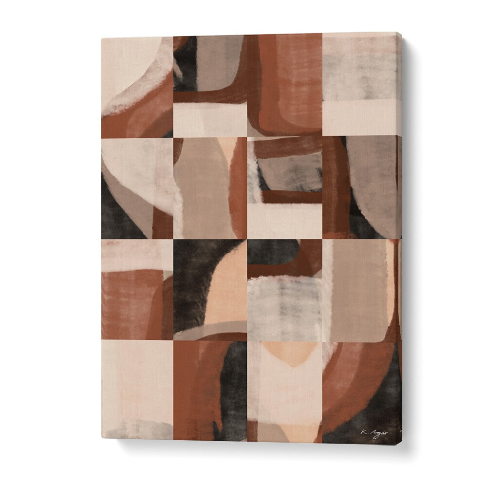 Elevate your decor with the ABSTRACT NO I, GEOMETRIC ART PRINTS featuring modern design and rich colors.